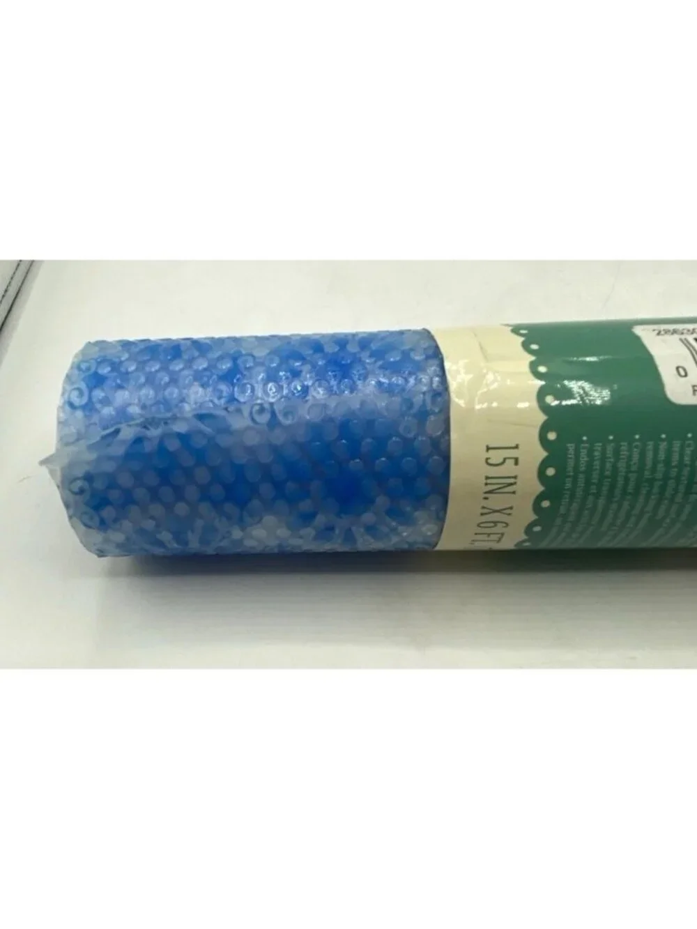 Pioneer Woman Refrigerator Shelf Liner Blue Floral Burst Pattern 15 In x 6 Ft